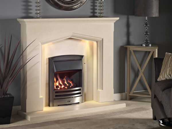 Ascella Glass Fronted Convector Inset Gas Fire - Gas Fireplaces