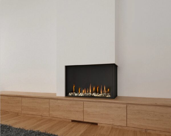 Ortal Clear 75 Corner Fire - Gas Fireplaces